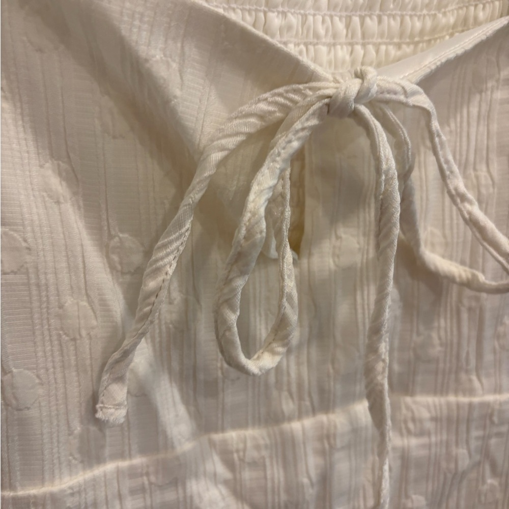 MAEVE WHITE PUFF SLEEVE DRESS - Picture 3 of 9